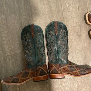 Anderson Bean Boys’ Crazy Horse Power Crazy Train Patchwork Boots